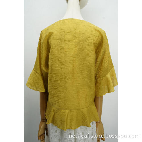 women blouse short sleeve Shell